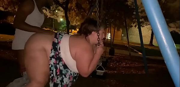  bbw getting fucked at the public park
